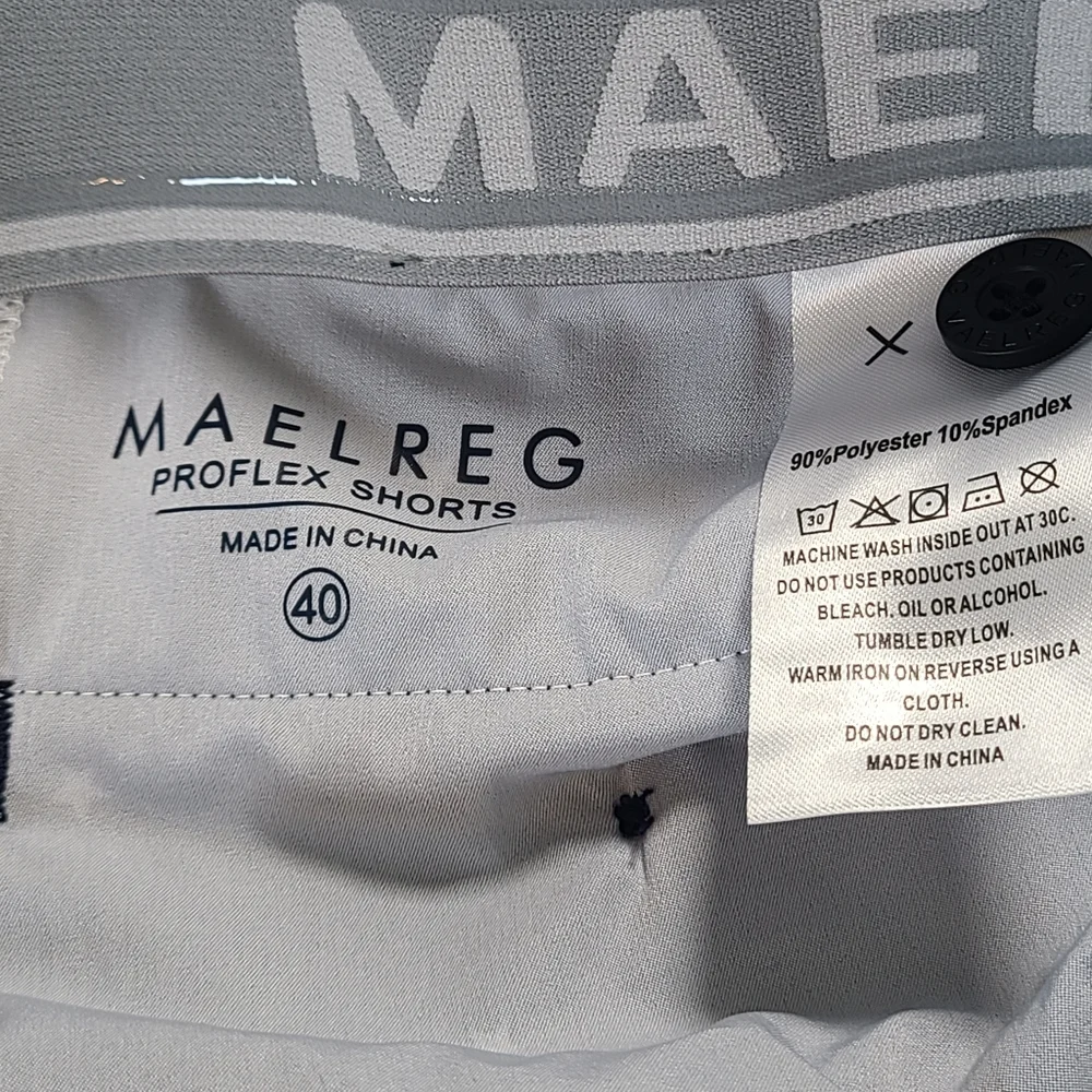 Maelreg Men's Navy Blue Pro Flex Shorts Quick Dry Water Resistant NWT 40 X 7